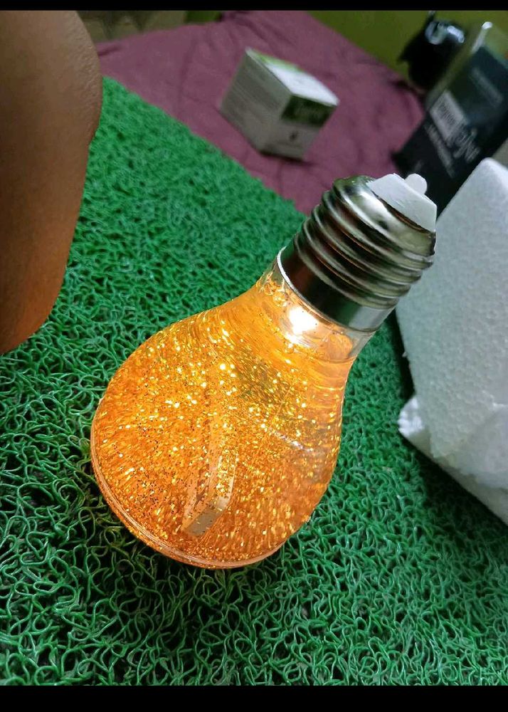 Glitter Light Bulb