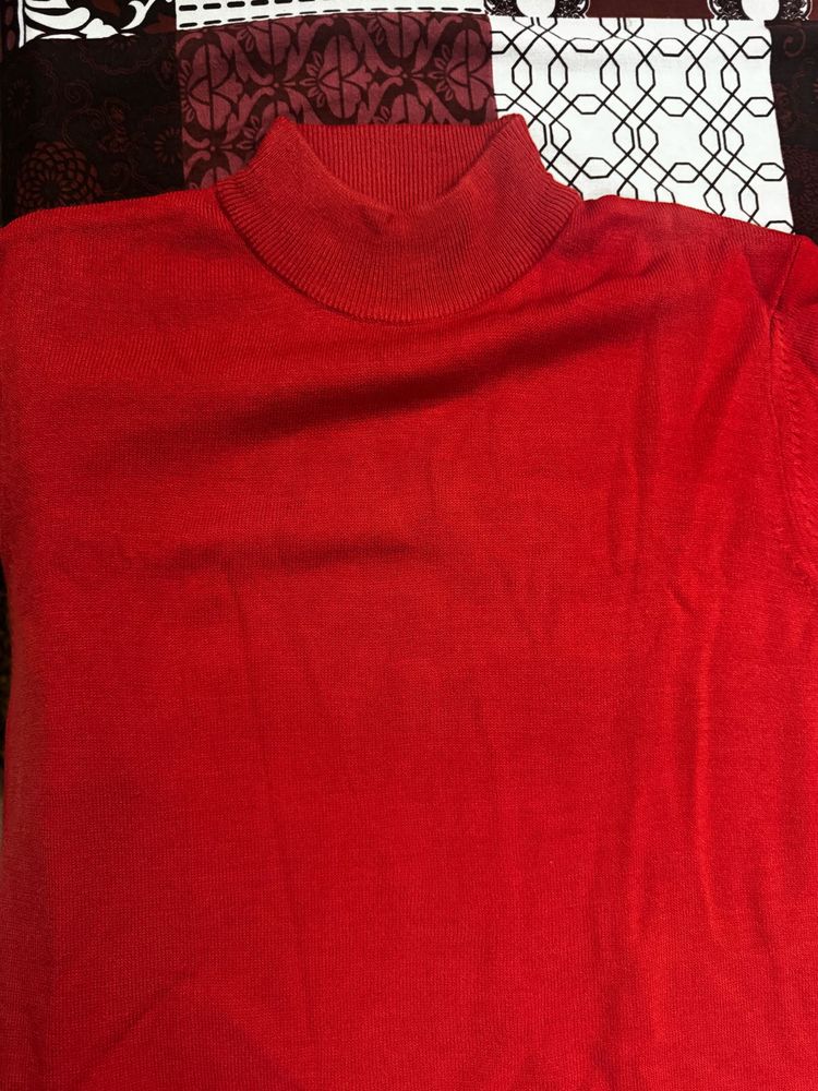 Red Turtle Neck Sweater – NUMERO UNO, Classic Wint
