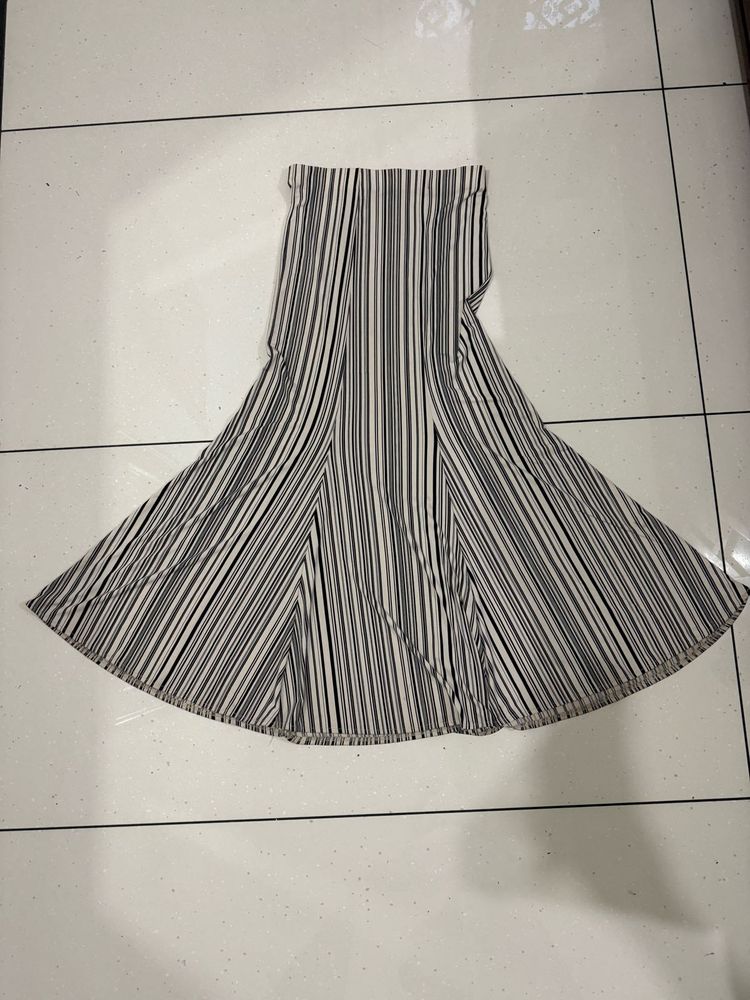Striped Midi Skirt
