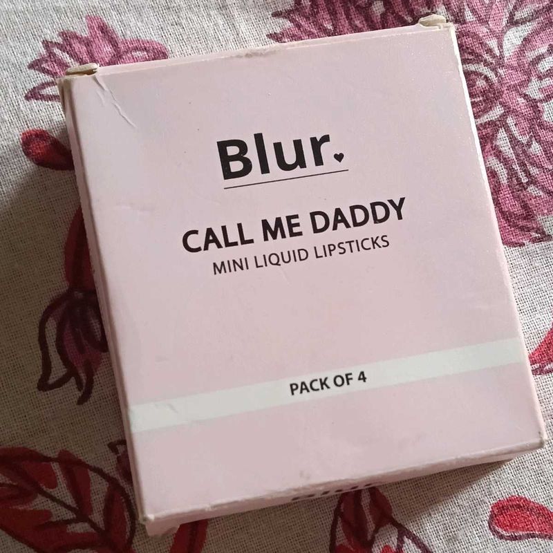 Blur. Call Me Daddy And Insight Lipsticks