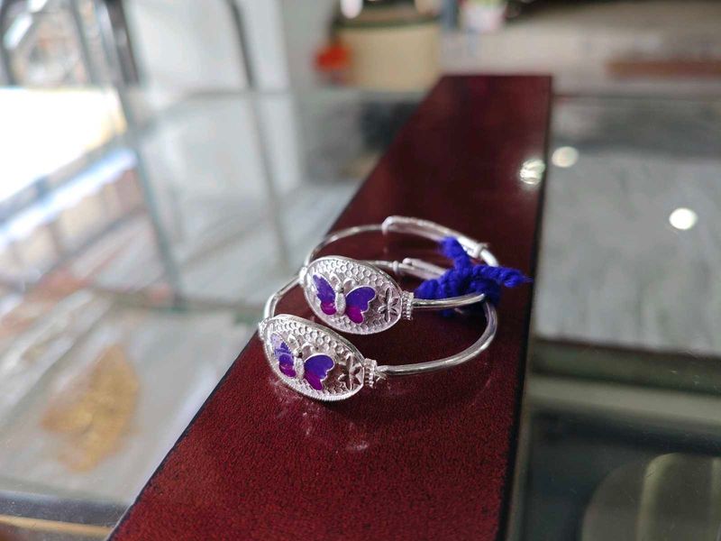 Baby Pure Silver Bangles