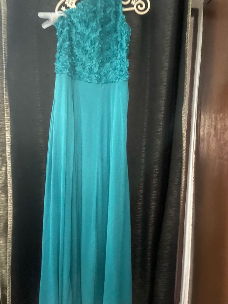 Elegant Teal Maxi Dress