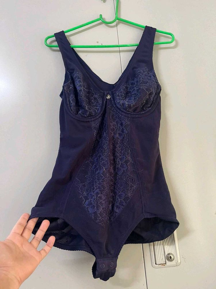 Navy Blue Lace Bodysuit