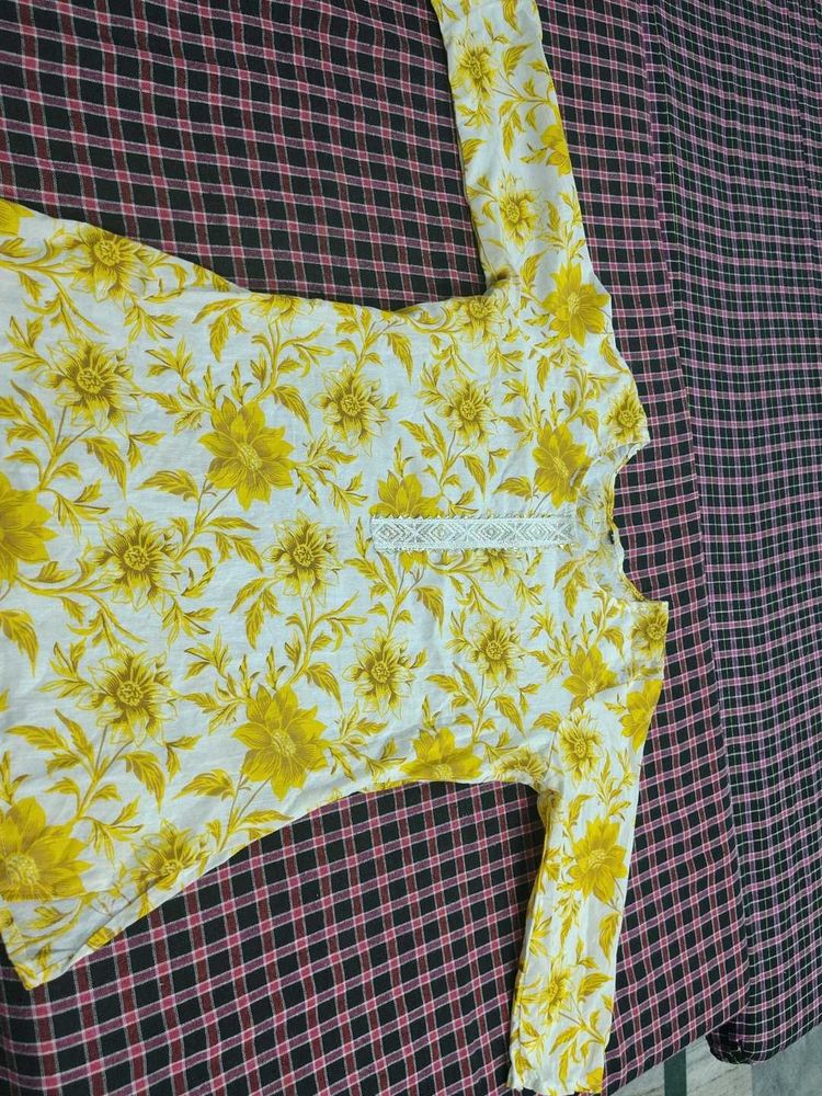 Floral Print Kurta