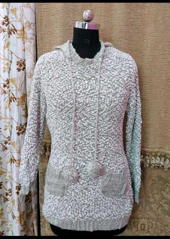 Cozy Gray Hoodie Sweater