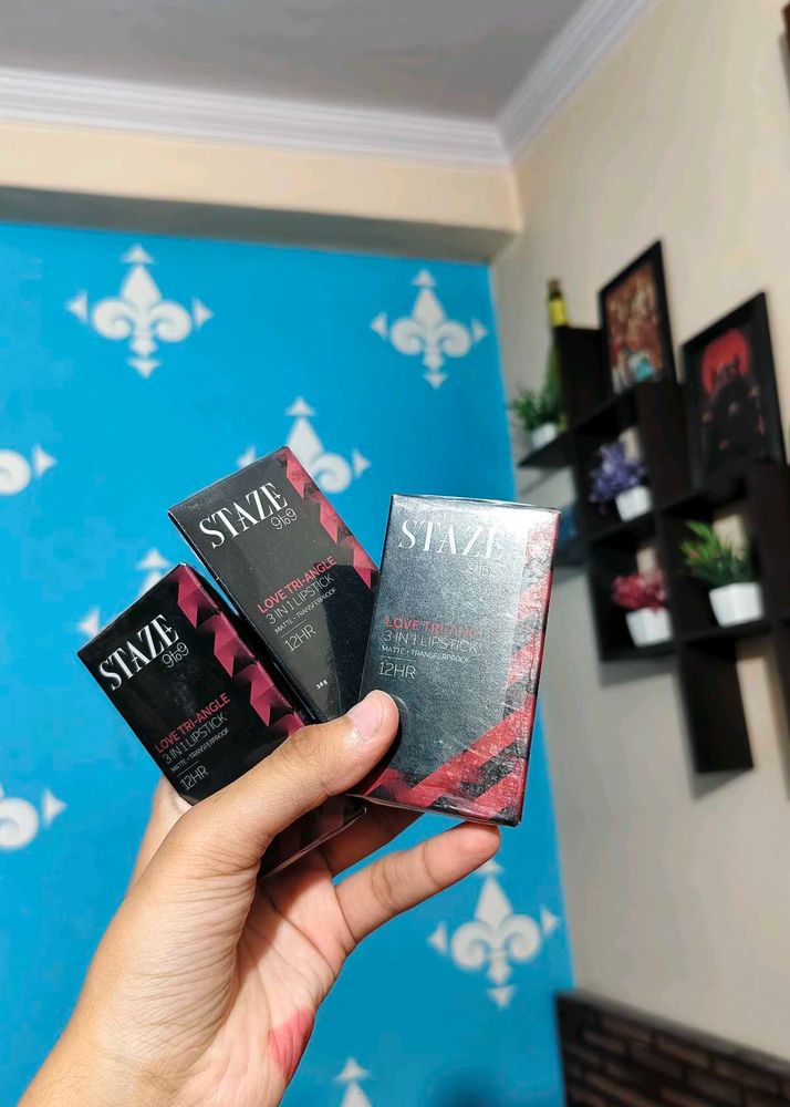 Staze 3 In 1 Lipsticks - SEALED 230 EACH