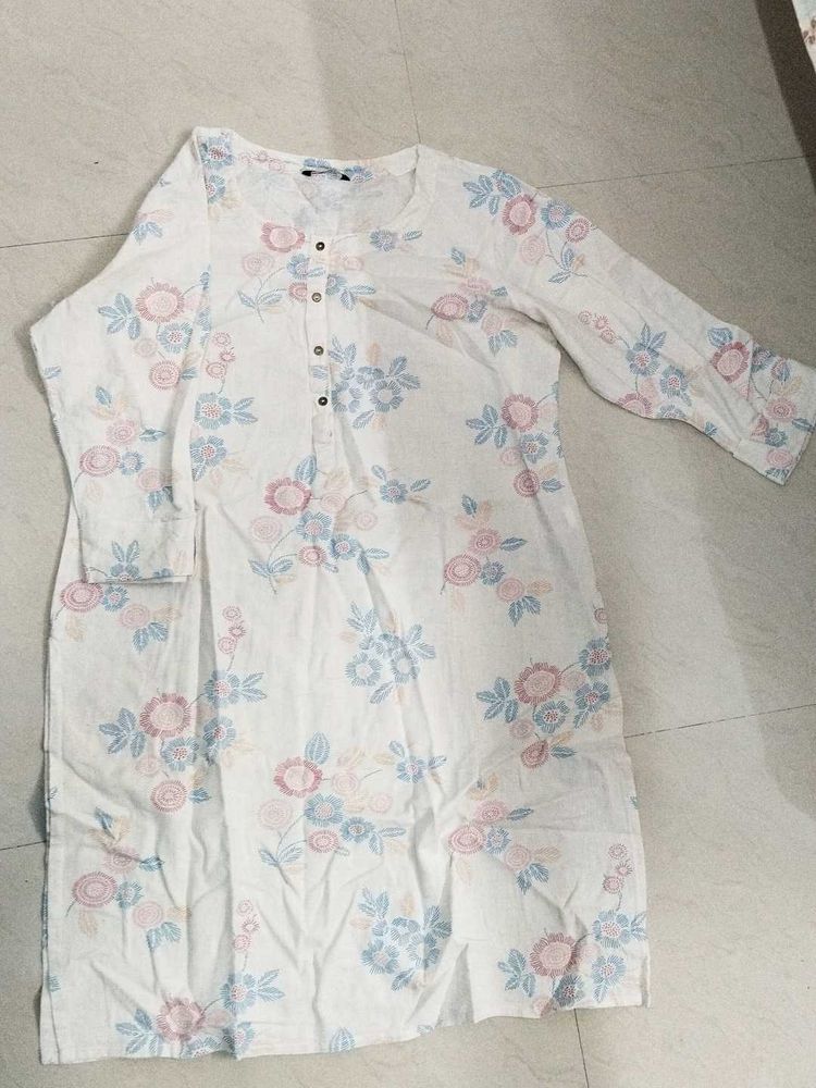 Floral Print Kurta