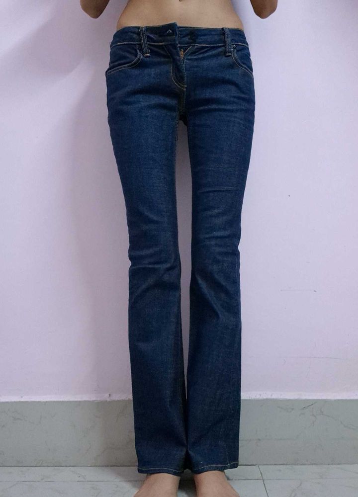 Blue Bootcut Jeans