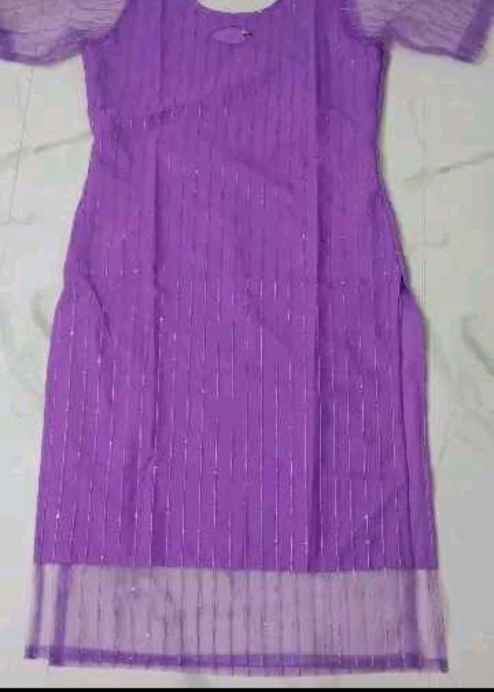 Purple Embellished Kurti