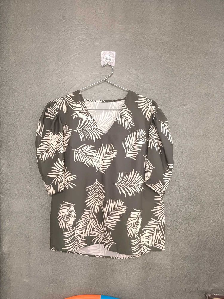 Tropical Loose Fit Top