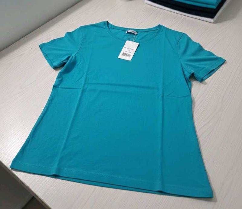 Teal Crew Neck Tee
