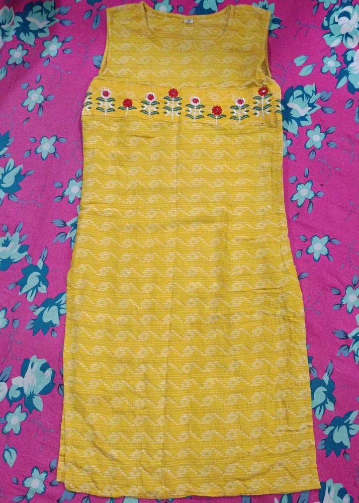 Yellow Floral Kurta