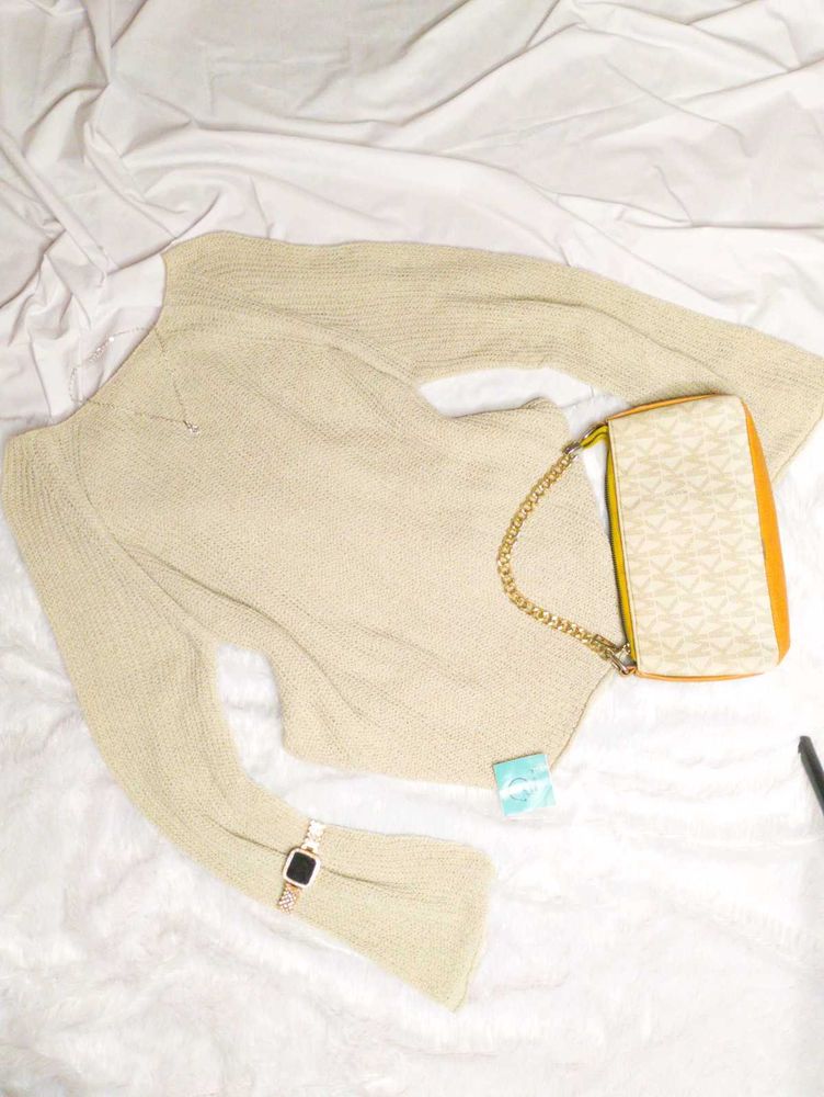 🥰😍Beige Knit Sweater😍🥰