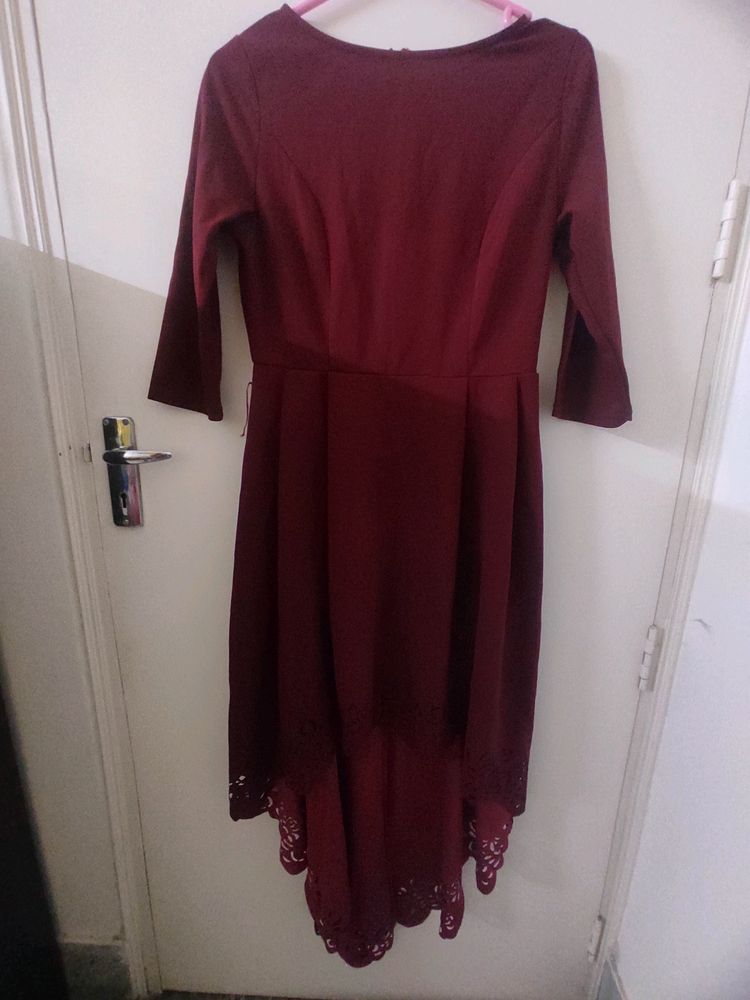 Shein Maroon Long Dress