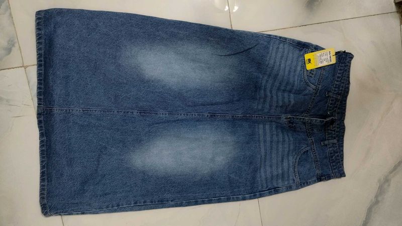 Denim Long Skirt