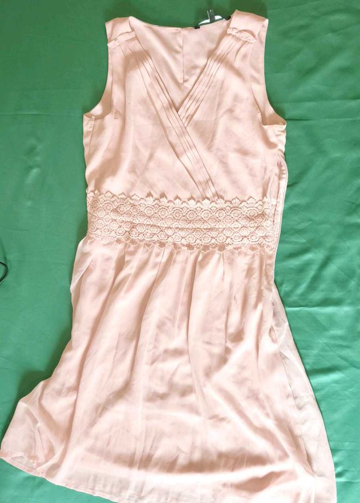 Peach Sleeveless Dress