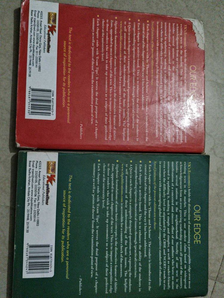 Class XII Economics Textbook Set