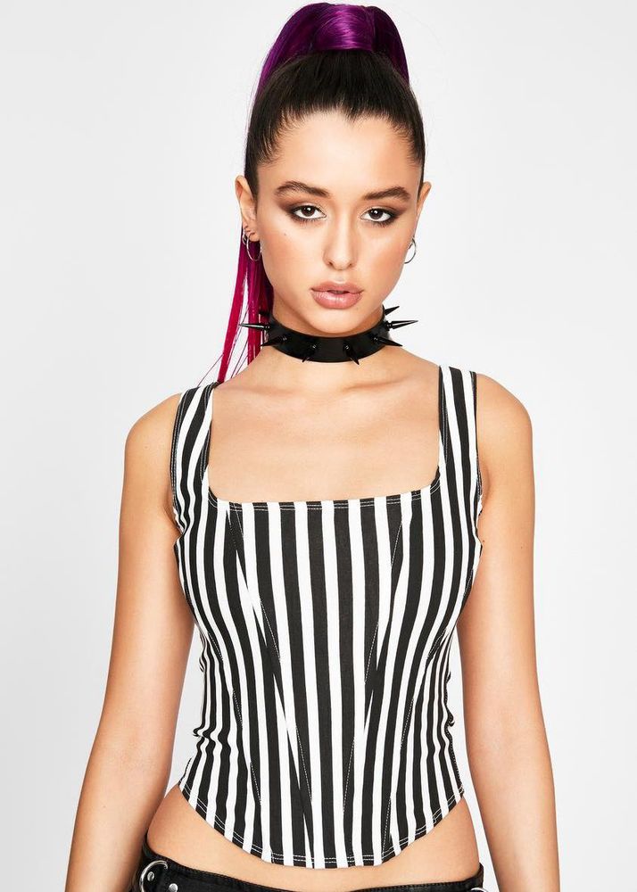 Striped Corset Top