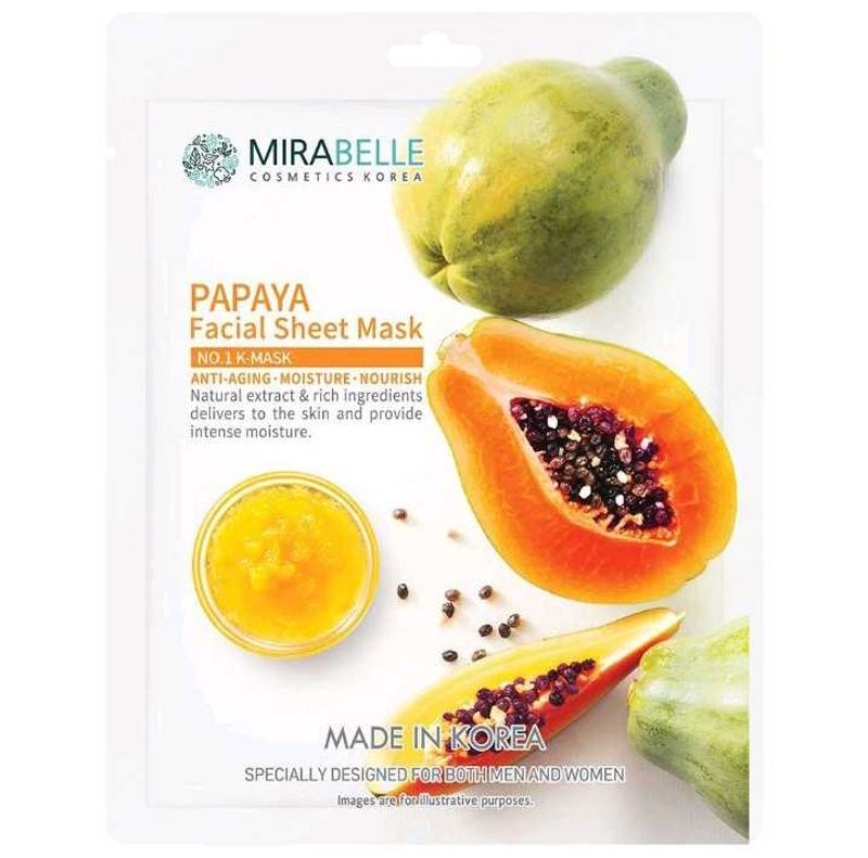 Mirabelle Papaya facial Sheet Mask
