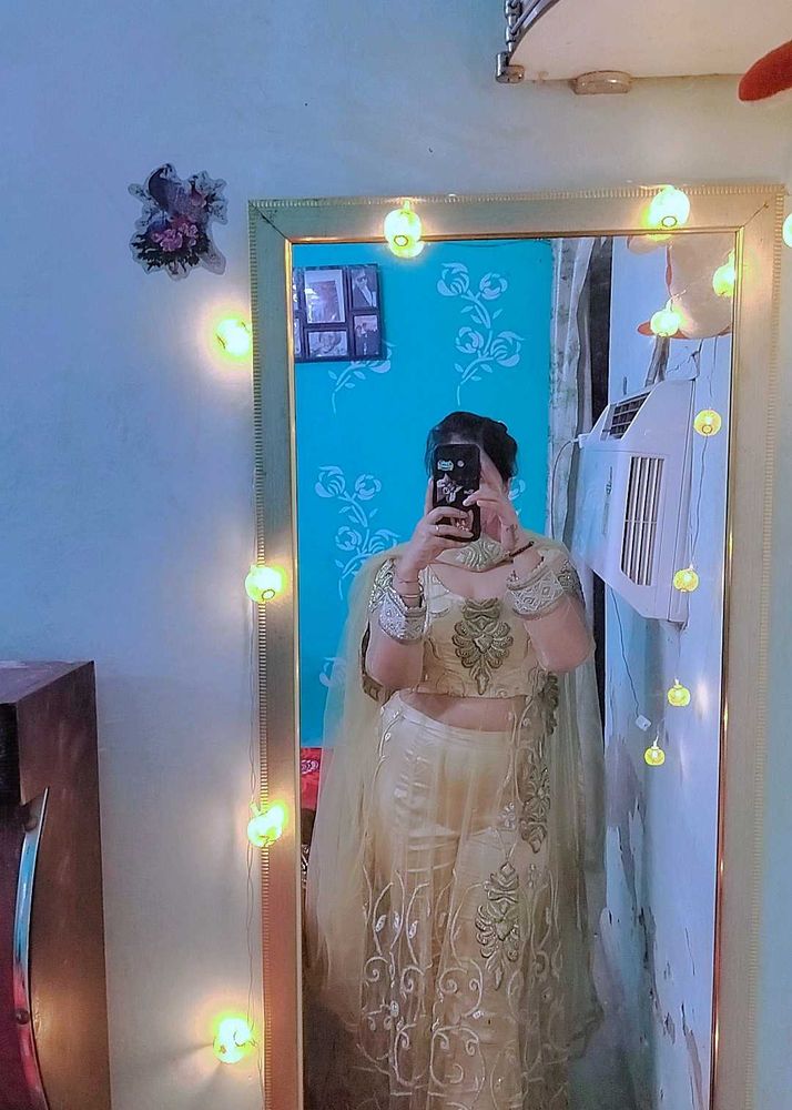 Golden Lehenga Choli Set