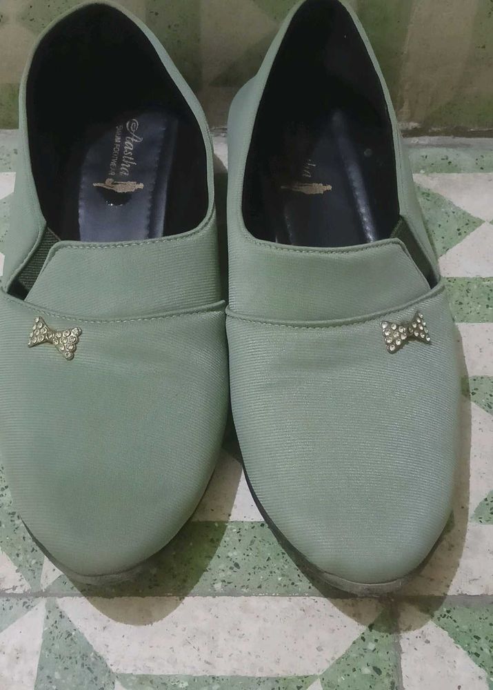 Cute Green Casual Shoes