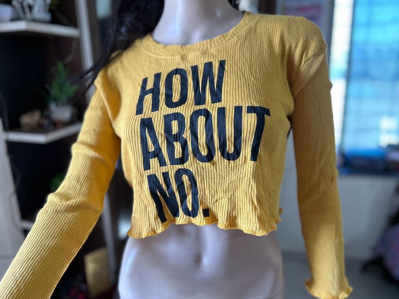 Yellow Crop Top