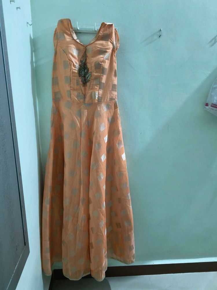 Peach Ethnic Gown