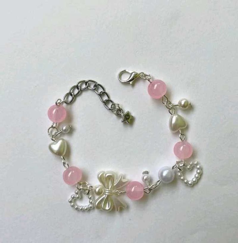 Pink Beaded Bracelet