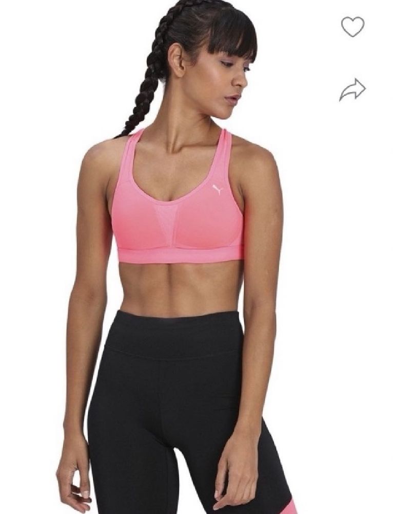 PUMAWomen Sports Lightly Padded Bra (Pink)