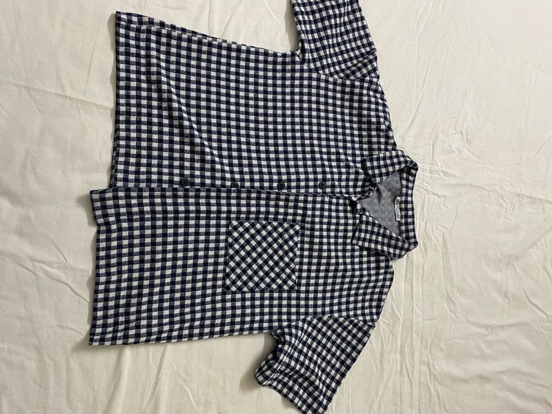 Zara cool short length shirt and black tshirt