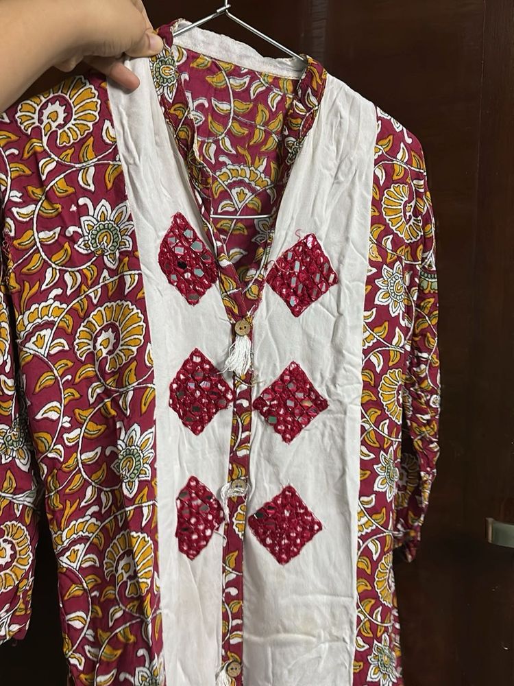 Boho Print Tunic Top