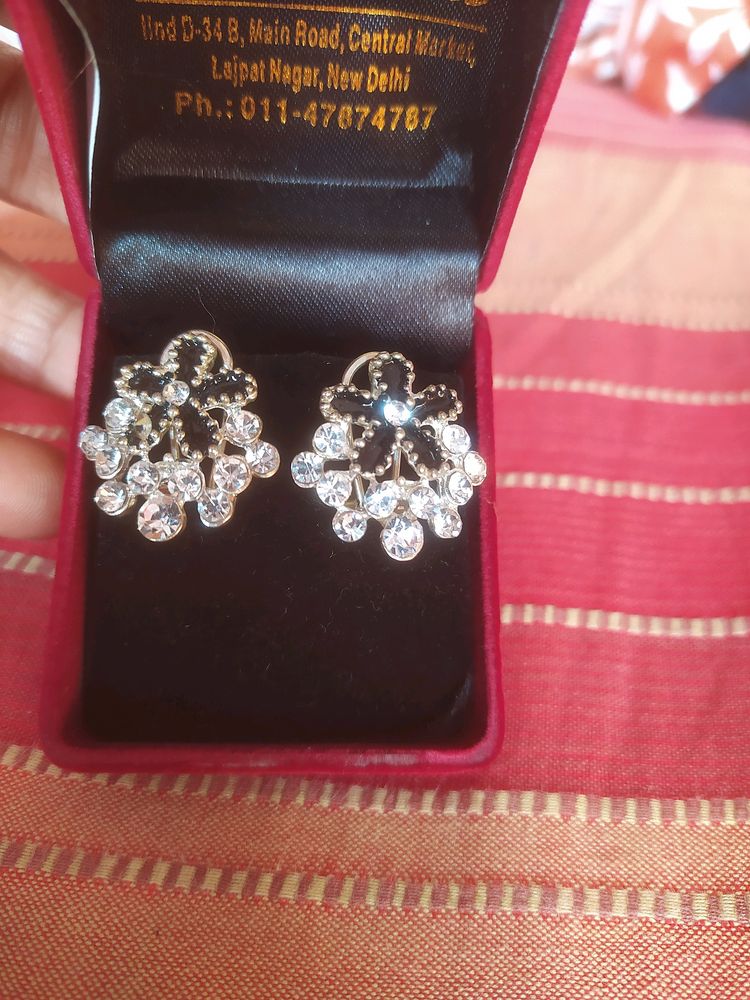 Real Dimond Look Earrings