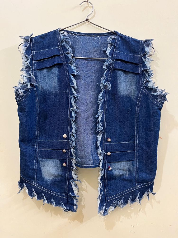 Trendy Denim Shrug