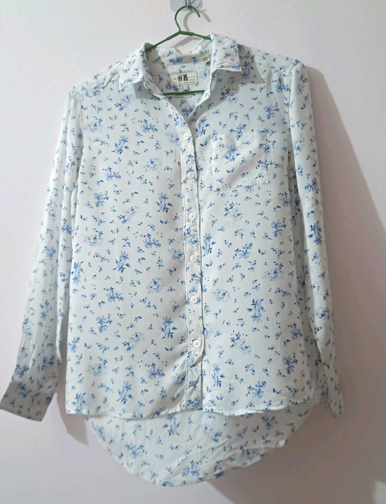 Floral Blue Shirt