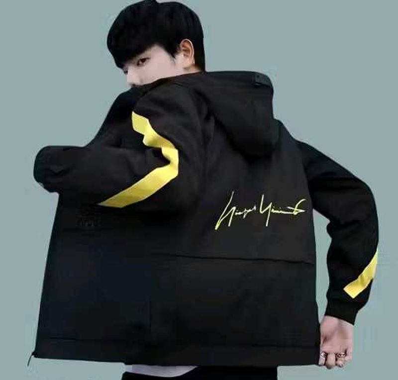 Stylish Black &amp; Yellow Jacket, XL SIZE