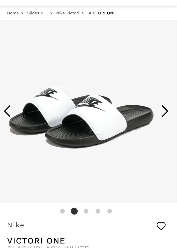 Nike Victori One Slides - Black &amp; White