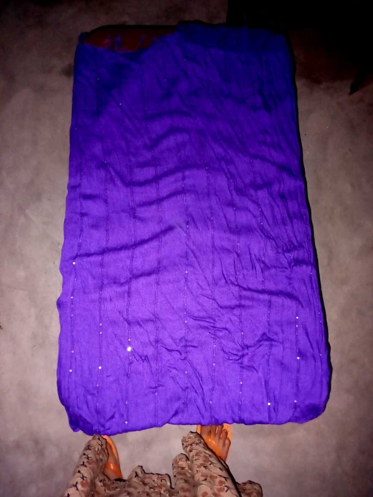 purple dupatta and hijab