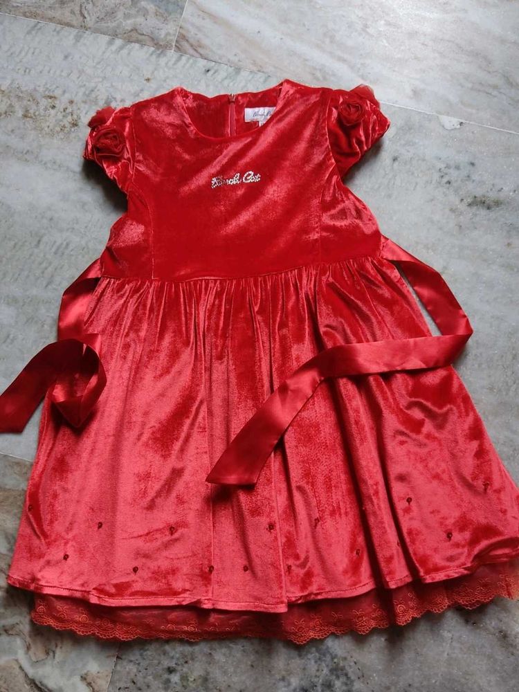 Red Velvet Dress