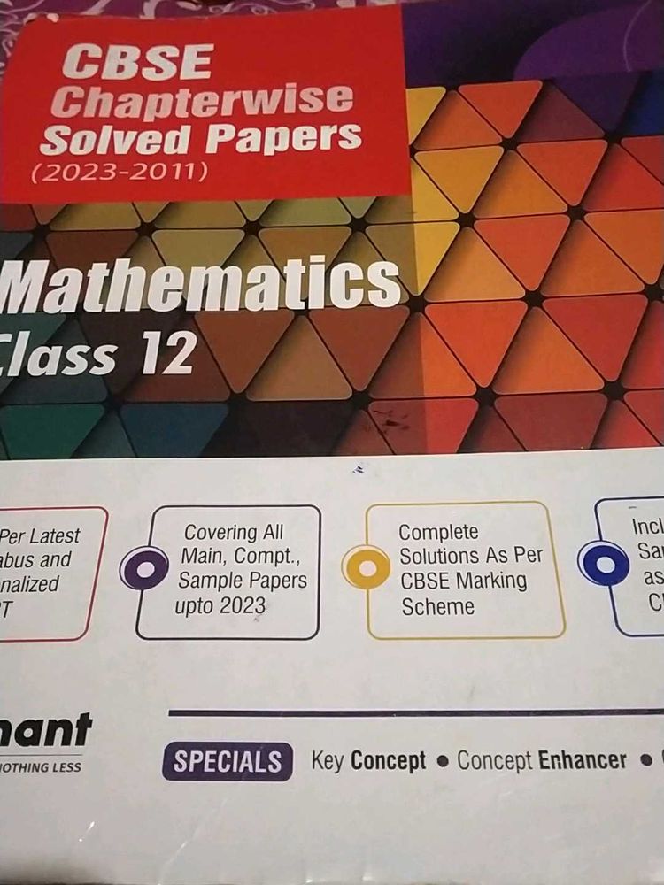 Mathematic Cbse chapterwise solved papers
