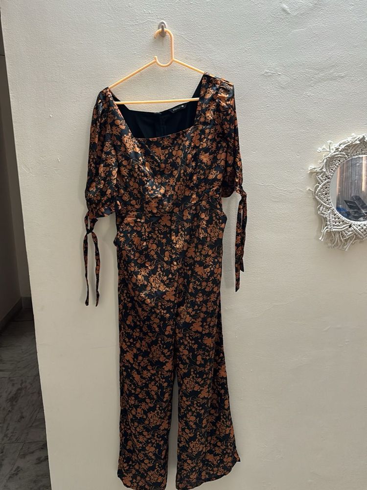 Black &amp; Mustard Jumpsuit