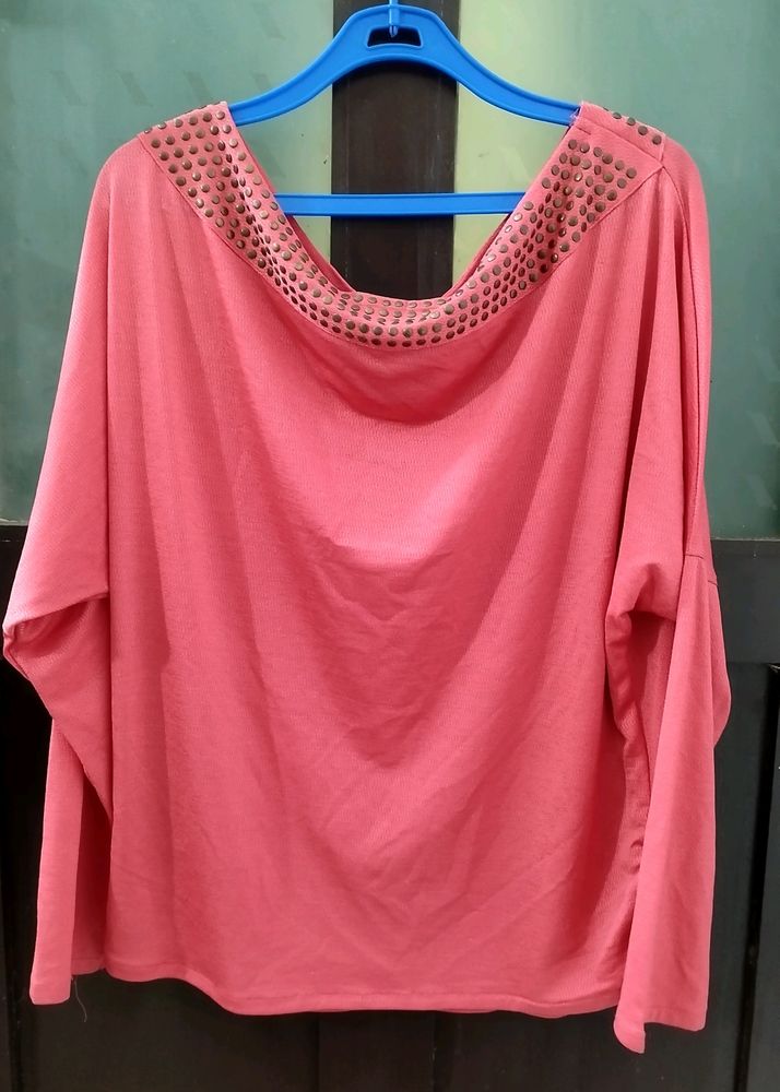 Cute Wide Neck Top