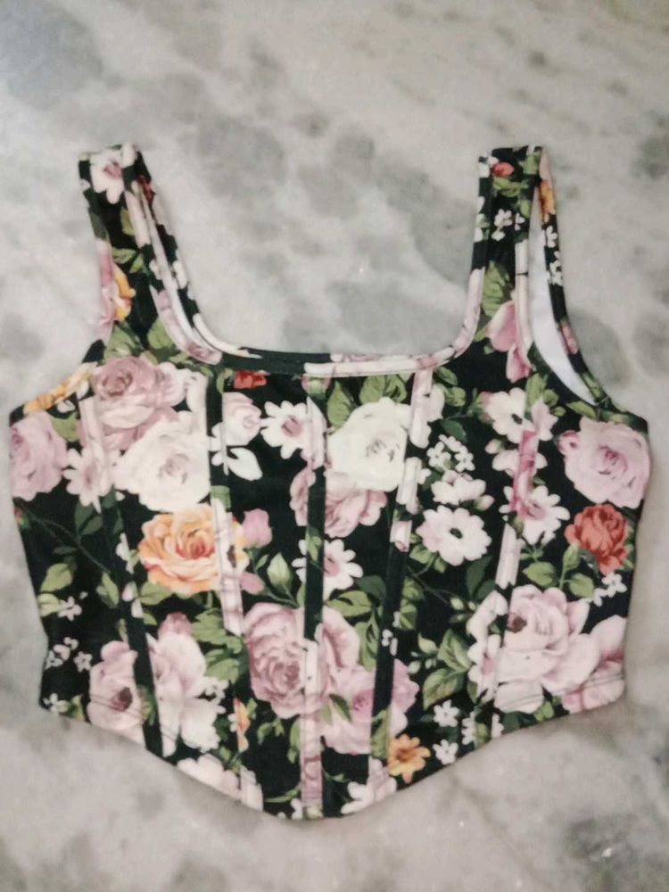 Floral Corset Top