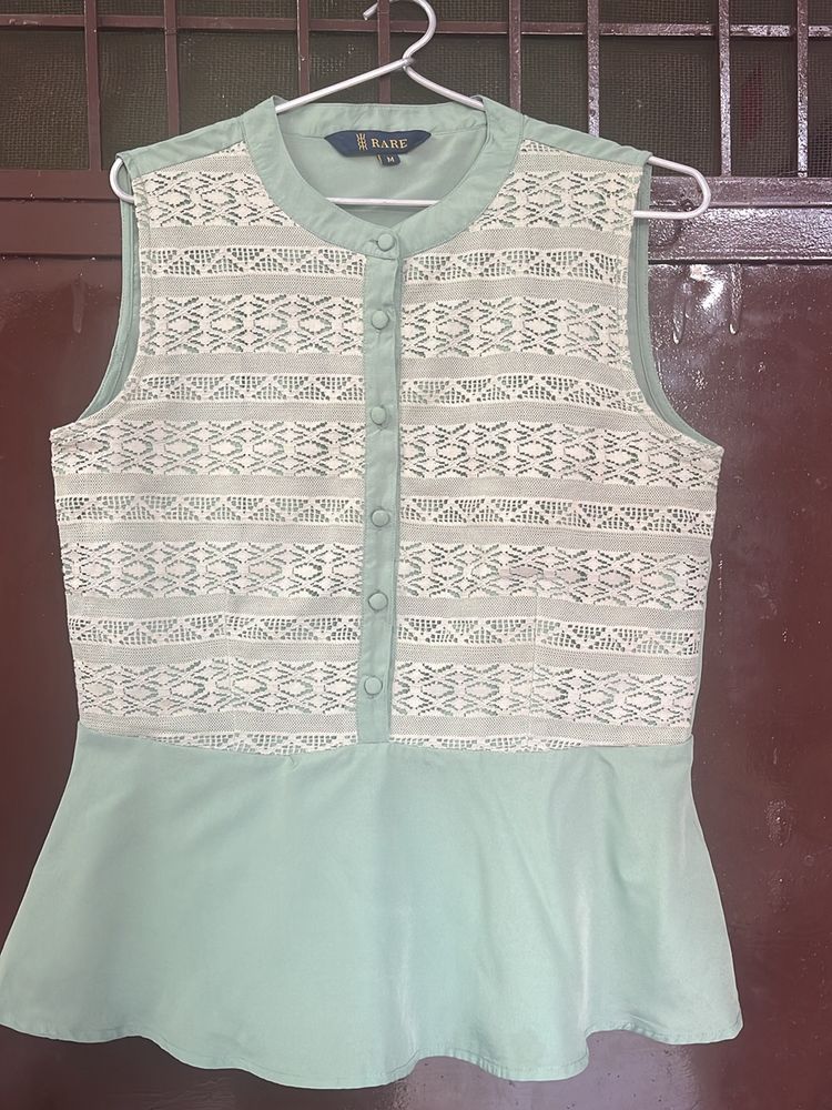 Rare Green Peplum Top