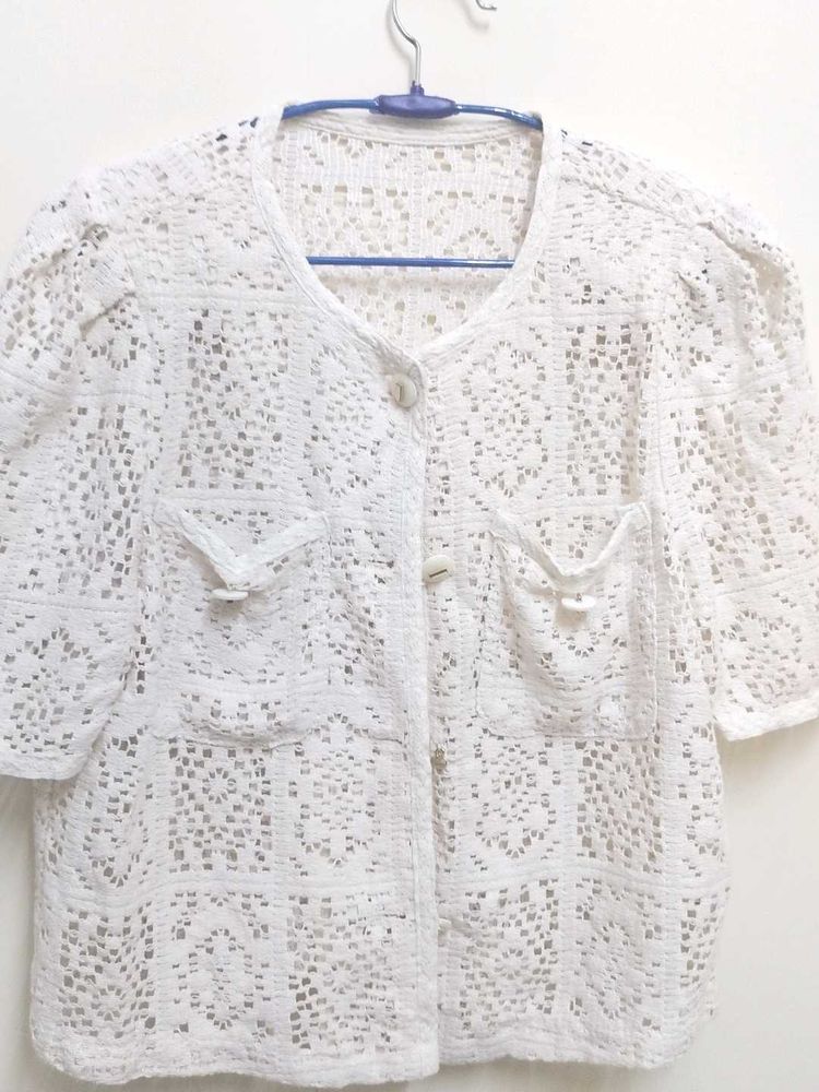 Vintage Crochet Cardigan