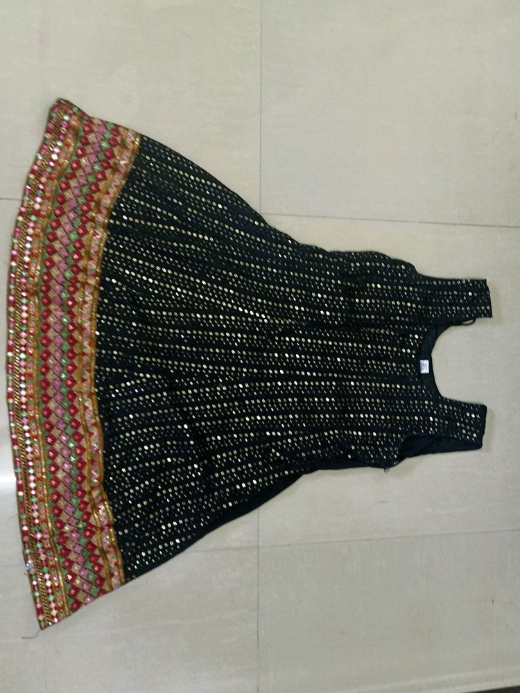 black sharara set