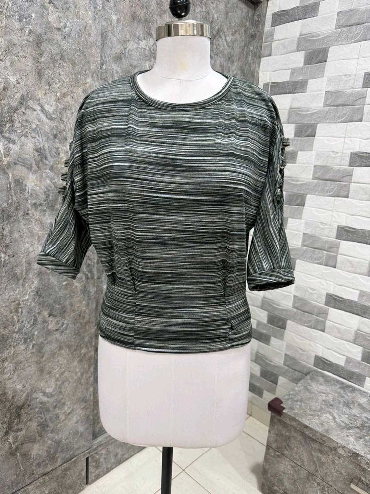 Striped Dolman Sleeve Top