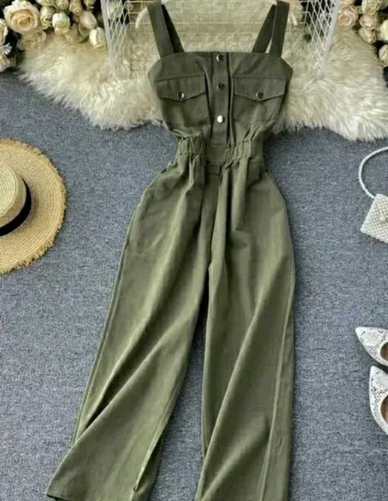 Olive Green Jumpsuit