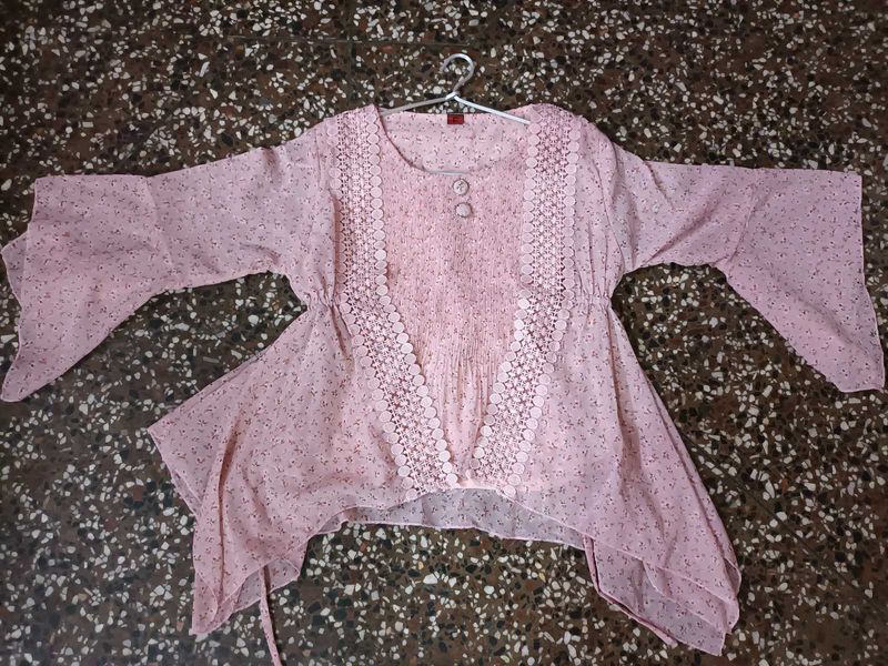 Pink Floral Top
