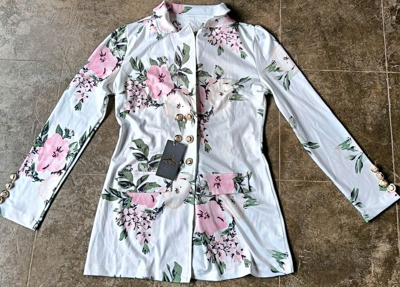 Women Floral Print Skirt &amp; Top Co-Ord Set