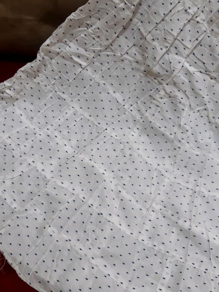 coins 1499 NEW White dotted  long Skirt